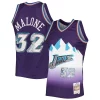 Duraturo Attraente Karl Malone Utah Jazz 1996/97 Hardwood Classics NBA 75th Anniversary Diamond Swingman Jersey Purple per i devoti sostenitori