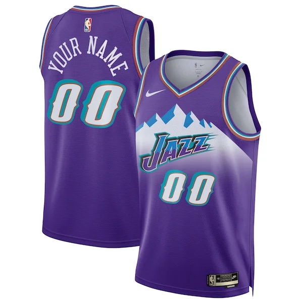 Fantastico Incantevole Utah Jazz Nike Unisex 2022/23 Custom Swingman Jersey Classic Edition Purple per i devoti sostenitori