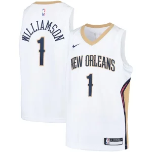 Raffinato Zion Williamson New Orleans Pelicans Nike Youth Swingman Player Jersey Association Edition White/Navy per i devoti sostenitori