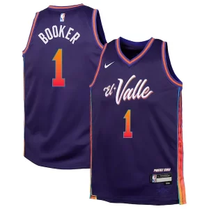 Gorgeous Magnifico Devin Booker Phoenix Suns Nike Youth Swingman Replica Jersey City Edition Purple per i devoti sostenitori