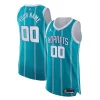 Elegante Versatile Charlotte Hornets Nike 2021/22 Diamond Swingman Authentic Custom Jersey Icon Edition Teal per i devoti sostenitori