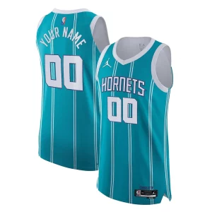 Elegante Versatile Charlotte Hornets Nike 2021/22 Diamond Swingman Authentic Custom Jersey Icon Edition Teal per i devoti sostenitori