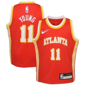 Attraente Trae Young Atlanta Hawks Nike Preschool Swingman Player Jersey Icon Edition Red per i devoti sostenitori