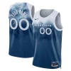 Robusto Magnifico Ottimo Minnesota Timberwolves Nike Unisex 2023/24 Custom Swingman Jersey Blue City Edition per i devoti sostenitori