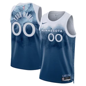 Robusto Magnifico Ottimo Minnesota Timberwolves Nike Unisex 2023/24 Custom Swingman Jersey Blue City Edition per i devoti sostenitori