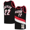 Meraviglioso Carino Incantevole Clyde Drexler Portland Trail Blazers Youth 1991/92 Hardwood Classics Swingman Jersey Black per i devoti sostenitori