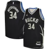 Stupendo Giannis Antetokounmpo Milwaukee Bucks Jordan Brand Youth Swingman Jersey Statement Edition Black per i devoti sostenitori