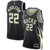 Accattivante Incantevole Robusto Khris Middleton Milwaukee Bucks Jordan Brand Unisex Swingman Jersey Statement Edition Black per i devoti sostenitori