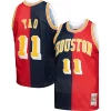 Elegante Classico Yao Ming Houston Rockets Hardwood Classics 2004/05 Split Swingman Jersey Navy/Red per i devoti sostenitori