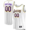 Incantevole Los Angeles Lakers Youth Fast Break Replica Custom Jersey Association Edition White per i devoti sostenitori