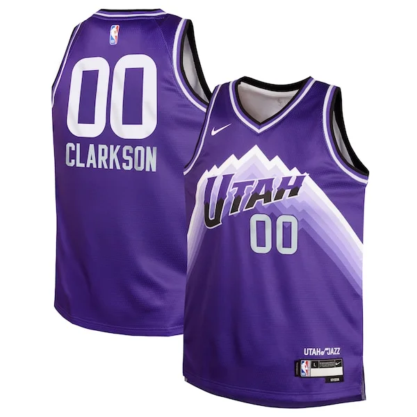Prestigioso Sofisticato Jordan Clarkson Utah Jazz Nike Youth Swingman Replica Jersey City Edition Purple per i devoti sostenitori