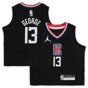 Versatile Paul George LA Clippers Jordan Brand Toddler 2020/21 Jersey Black Statement Edition per i devoti sostenitori