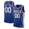 Raffinato Philadelphia 76ers Nike Unisex 2022/23 Swingman Custom Jersey Royal Icon Edition per i devoti sostenitori