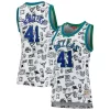 Resistente Duraturo Dirk Nowitzki Dallas Mavericks Women's 1998 Doodle Swingman Jersey White per i devoti sostenitori