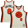 Stupendo Latrell Sprewell New York Knicks Chainstitch Swingman Jersey Cream per i devoti sostenitori