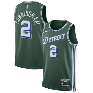 Duraturo Cool Pratico Cade Cunningham Detroit Pistons Nike Unisex 2022/23 Swingman Jersey City Edition Green per i devoti sostenitori