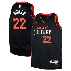 Lussuoso Splendido Jimmy Butler Miami Heat Nike Youth Swingman Replica Jersey City Edition Black per i devoti sostenitori