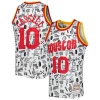 Raffinato Classico Sam Cassell Houston Rockets 1993/94 Hardwood Classics Doodle Swingman Jersey White per i devoti sostenitori