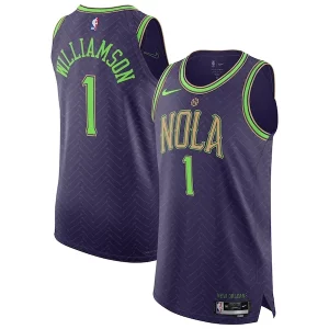 Prestigioso Zion Williamson New Orleans Pelicans Nike 2024/25 Authentic Player Jersey City Edition Purple per i devoti sostenitori