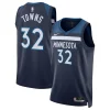 Fascinante Karl Anthony Towns Minnesota Timberwolves Nike Unisex Swingman Jersey Icon Edition Navy per i devoti sostenitori