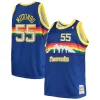 Splendido Dikembe Mutombo Denver Nuggets 1991/92 Big & Tall Hardwood Classics Swingman Jersey Royal per i devoti sostenitori