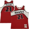 Robusto Dominique Wilkins Atlanta Hawks 1986/87 Hardwood Classics Off Court Swingman Jersey Red per i devoti sostenitori