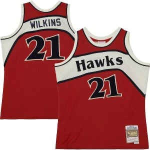 Robusto Dominique Wilkins Atlanta Hawks 1986/87 Hardwood Classics Off Court Swingman Jersey Red per i devoti sostenitori