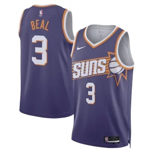 Fantastico Trendy Bradley Beal Phoenix Suns Nike Unisex Swingman Jersey Icon Edition Purple per i devoti sostenitori