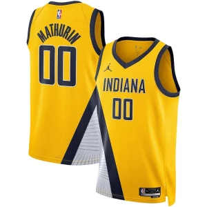 Lussuoso Trendy Meraviglioso Bennedict Mathurin Indiana Pacers Jordan Brand Unisex Swingman Jersey Statement Edition Gold per i devoti sostenitori
