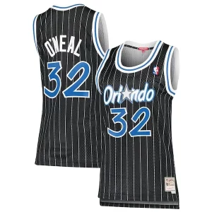 Robusto Bellissimo Comodo Shaquille O'Neal Orlando Magic Women's 1995/96 Hardwood Classics Swingman Jersey Black per i devoti sostenitori