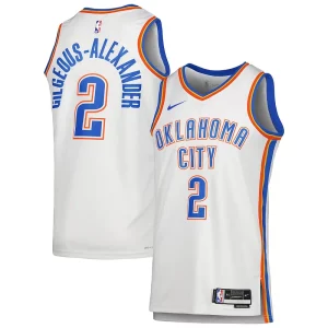Gorgeous Shai Gilgeous Alexander Oklahoma City Thunder Nike Unisex Swingman Jersey Association Edition White per i devoti sostenitori