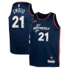 Moderno Joel Embiid Philadelphia 76ers Nike Youth Swingman Replica Jersey City Edition Navy per i devoti sostenitori