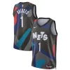 Splendido Comodo Mikal Bridges Brooklyn Nets Nike Unisex 2023/24 Swingman Jersey Black City Edition per i devoti sostenitori