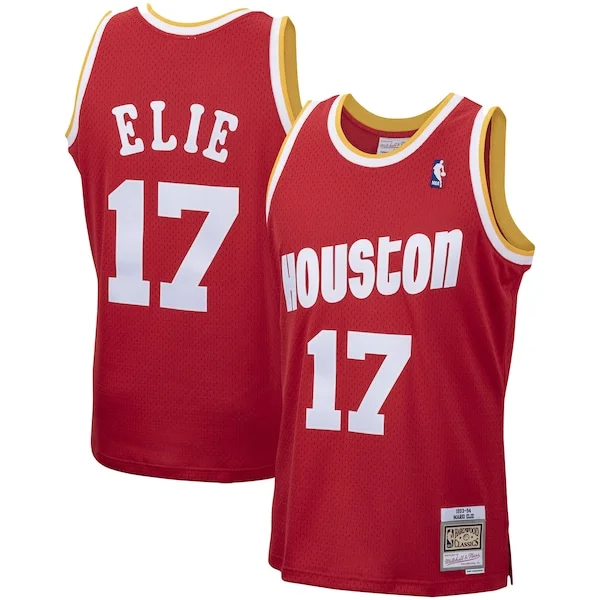 Versatile Bellissimo Resistente Mario Elie Houston Rockets 1993/94 Hardwood Classics Swingman Jersey Red per i devoti sostenitori