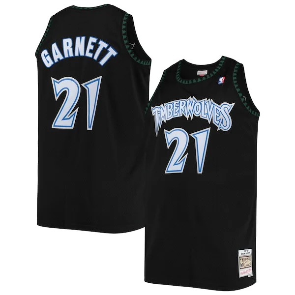 Bellissimo Kevin Garnett Minnesota Timberwolves 1997/98 Big & Tall Hardwood Classics Swingman Jersey Black per i devoti sostenitori