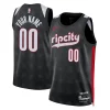 Meraviglioso Gorgeous Resistente Portland Trail Blazers Nike Unisex 2024/25 Custom Swingman Jersey City Edition Black per i devoti sostenitori